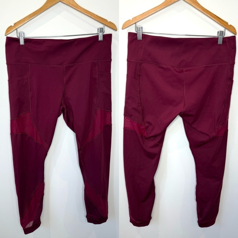 Member's Mark Compression Ankle Red Leggings (XXL)